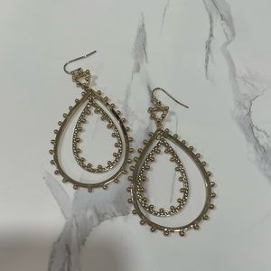 Kendra Scott Large Gold Dangle Earring